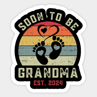 Soon To Be Grandma 2024 Gift For Women Mother day Sticker